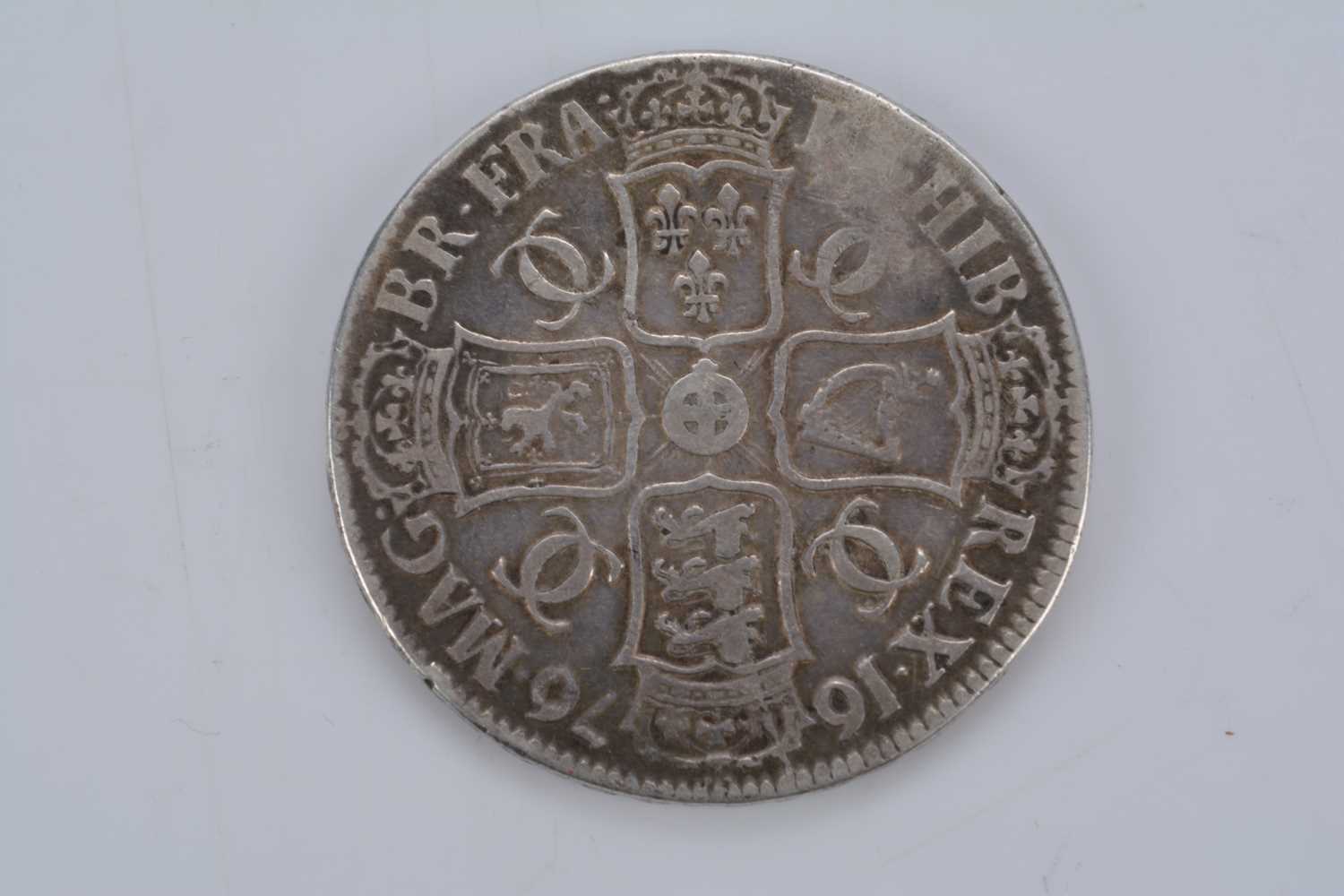 A 1676 Charles II Crown, - Image 2 of 2