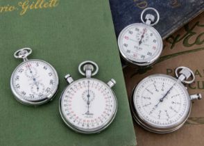 Four 20th century stopwatches,