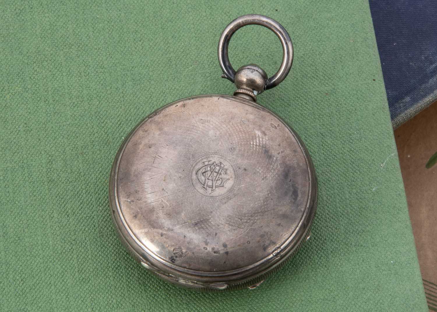 A late Victorian continental silve open faced pocket watch - Bild 3 aus 3