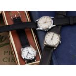 Three small Smiths wristwatches,