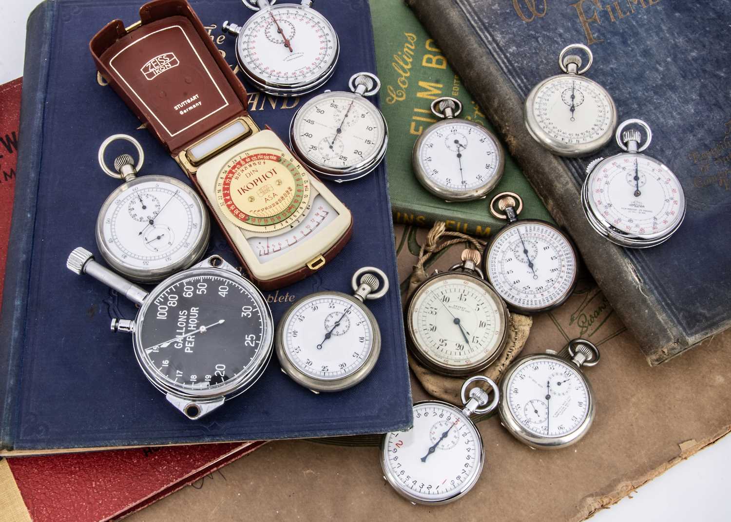 Eleven 20th century stopwatches,