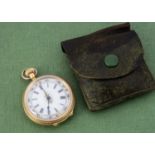 A Victorian 18ct gold lady's open faced pocket watch,