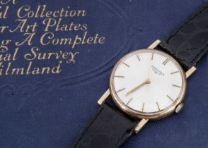 A 1970's Longines 9ct gold manual wind presentation wristwatch,