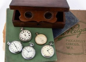 Five 20th century pocket watches,