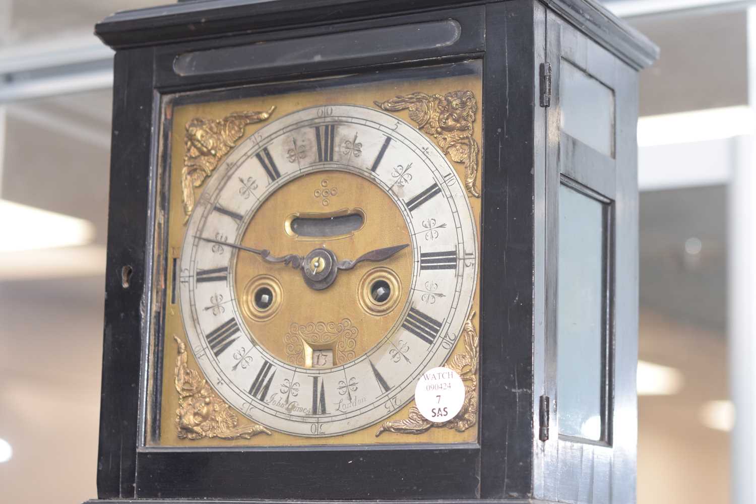 An early 18th century and later bracket style clock, - Image 7 of 9