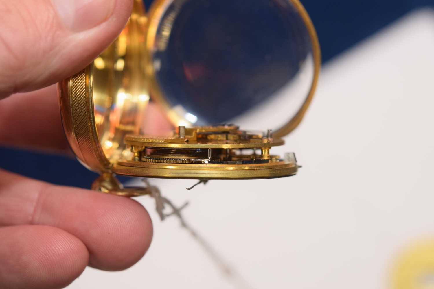 An early Victorian 18ct gold open face pocket watch, - Bild 5 aus 10