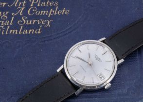 A circa 1970's Longines automatic stainless steel wristwatch,
