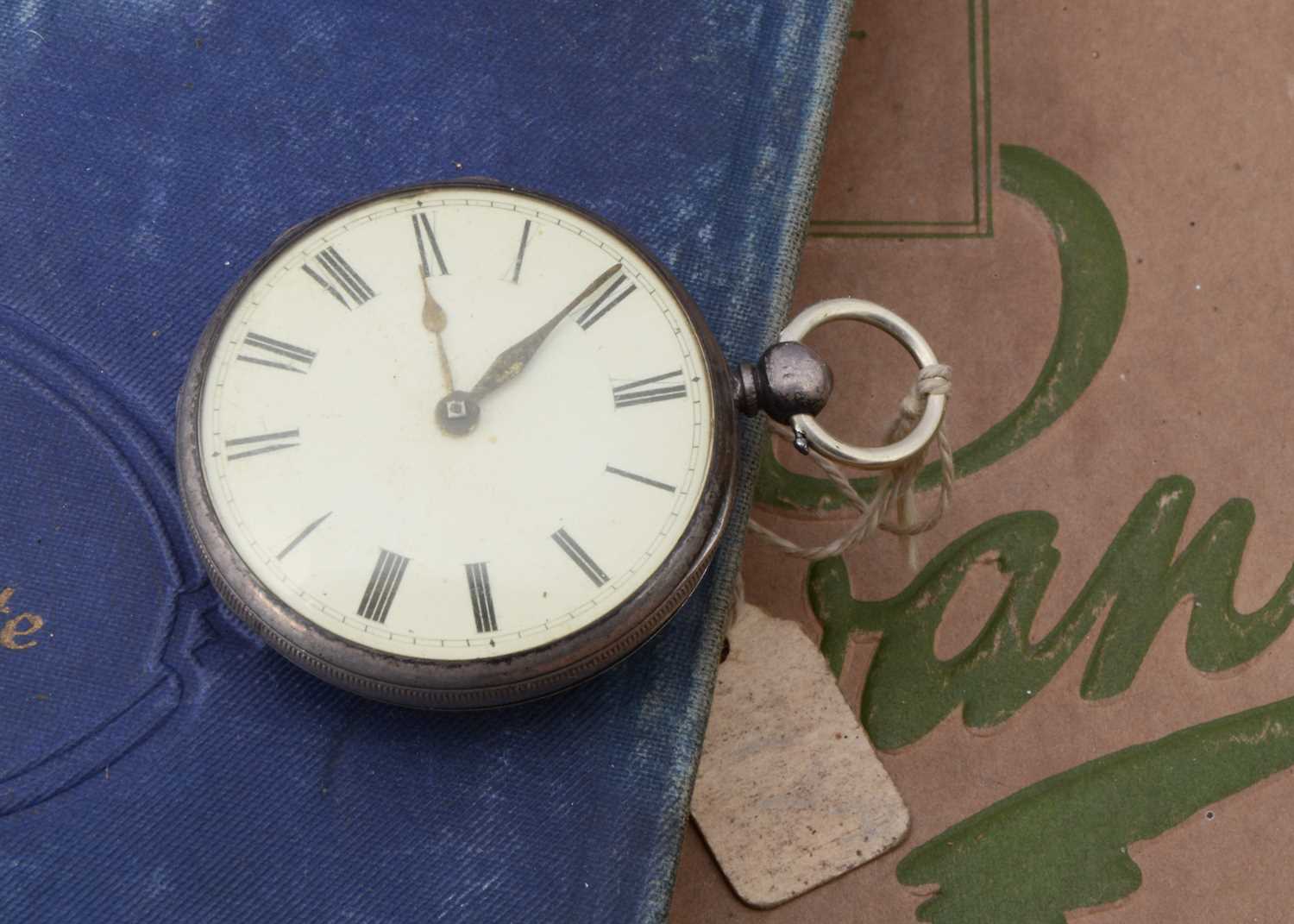A Victorian silver open faced pocket watch,