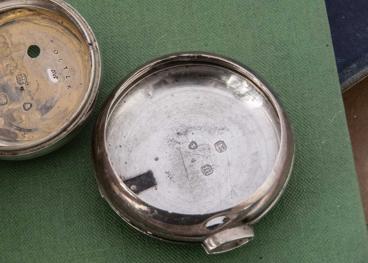 A first half of 19th Century silver pair cased watch, - Bild 2 aus 4