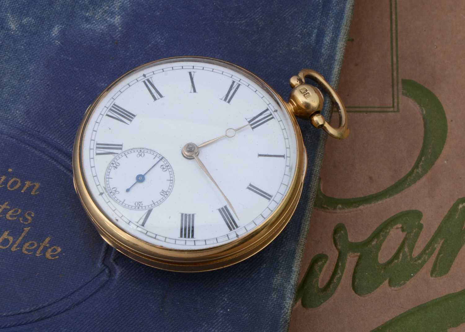 An early Victorian 18ct gold open face pocket watch,