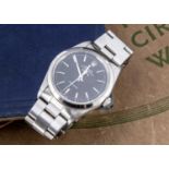 A modern Rolex Oyster Perpetual Airking stainless steel wristwatch,