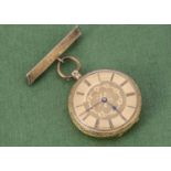 A Victorian 18ct gold open faced pocket watch,