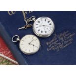 Two Victorian silver open faced pocket watches,