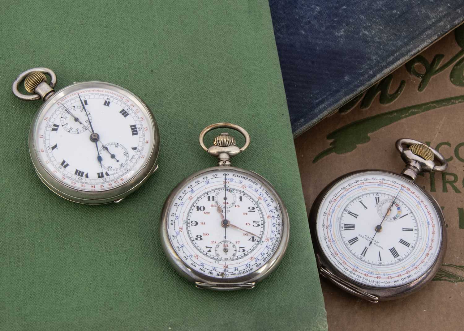 Three 20th century pocket stopwatches,