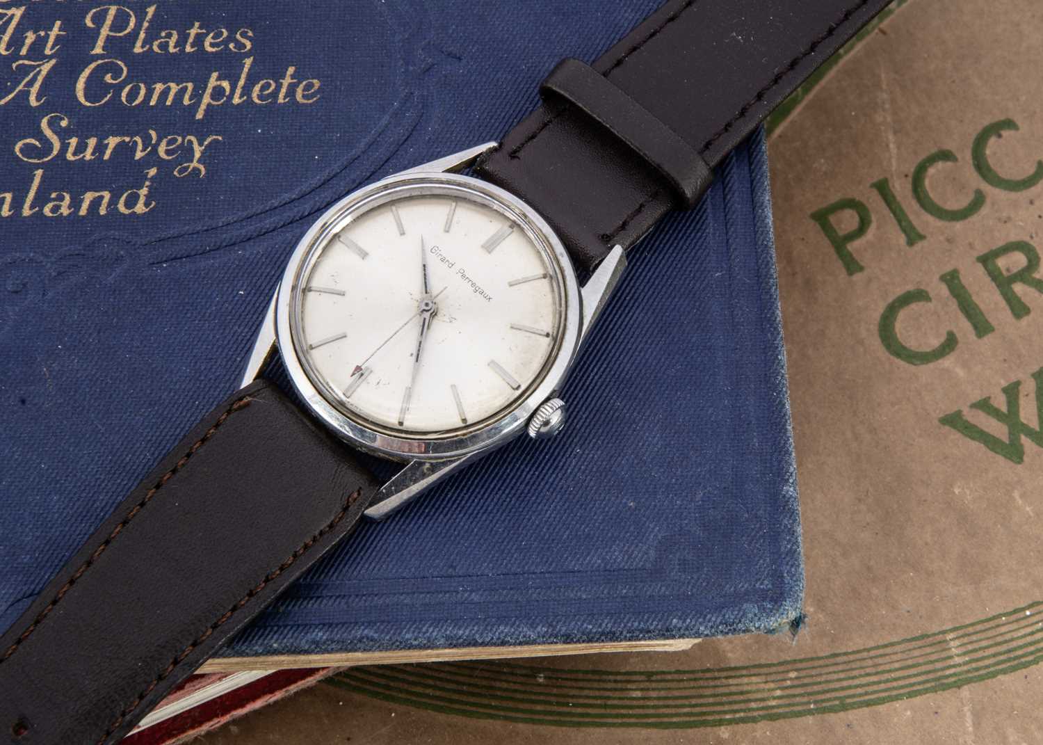 A circa 1970's Girard-Perregaux manual wind stainless steel wristwatch,