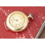 An Edwardian 18ct gold lady's pocket watch,