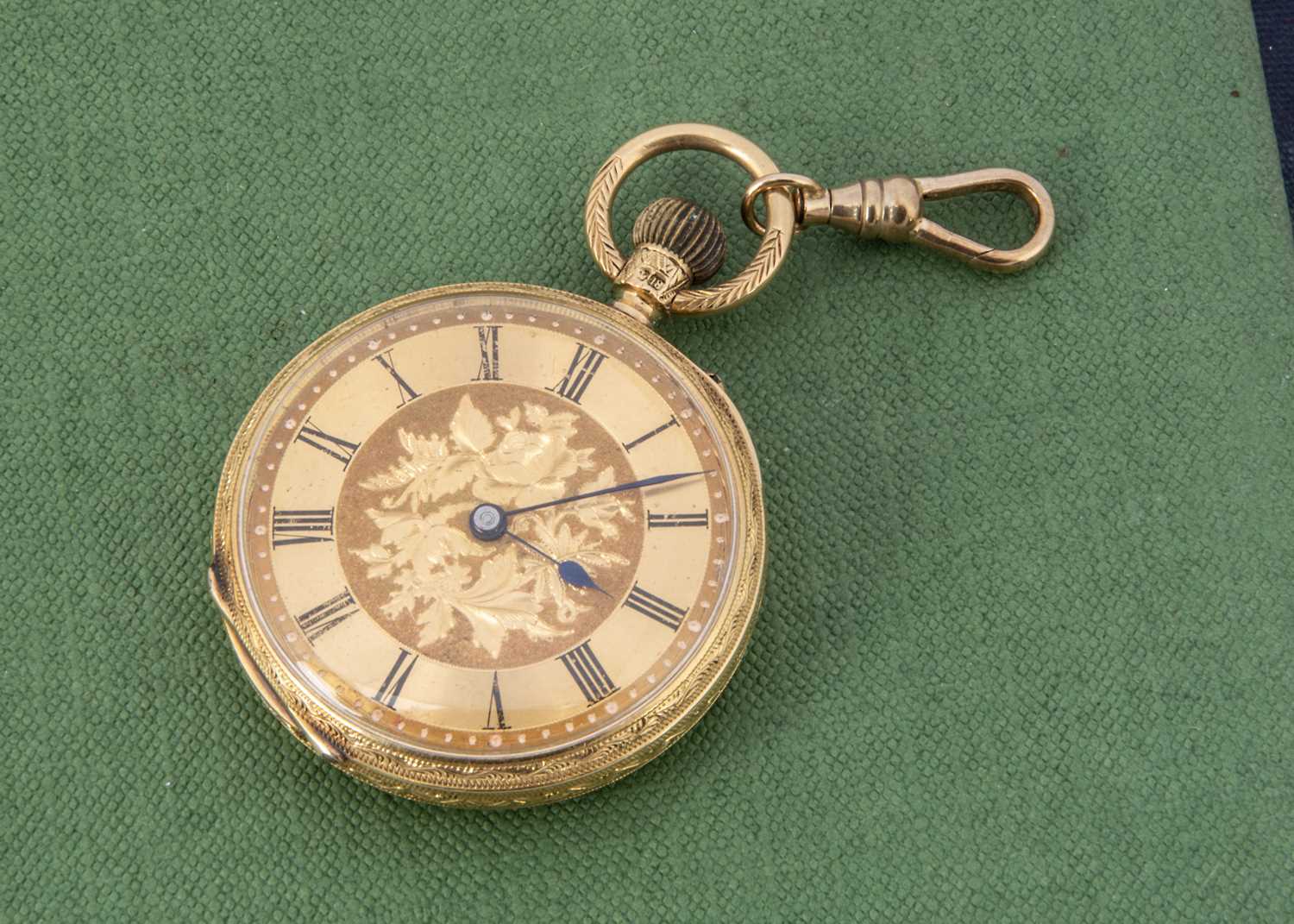 A Victorian 18ct gold lady's open faced pocket watch,