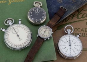 Four 20th century stopwatches,