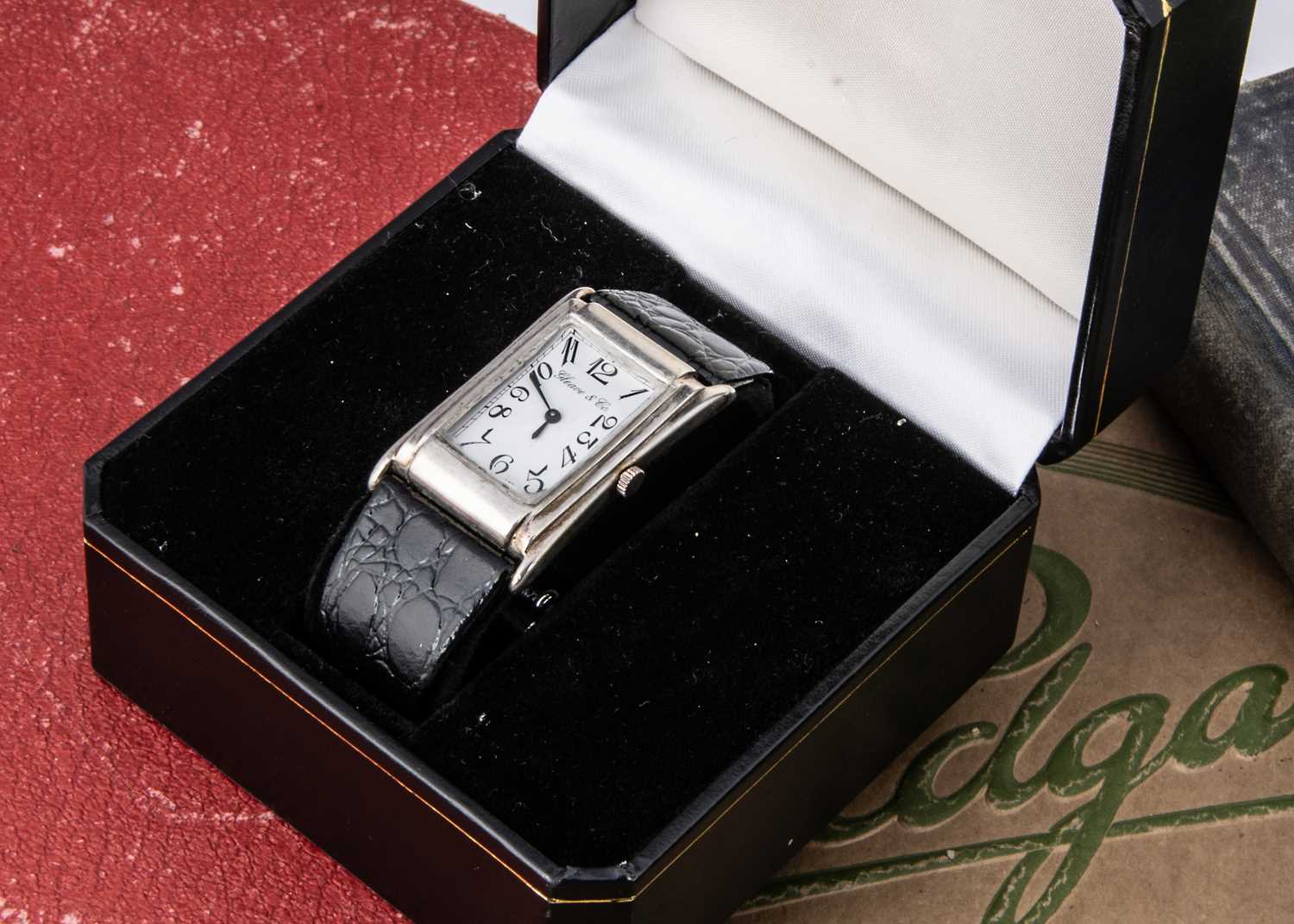 A c1990s manual wind silver cased wristwatch from Gleave & Co,