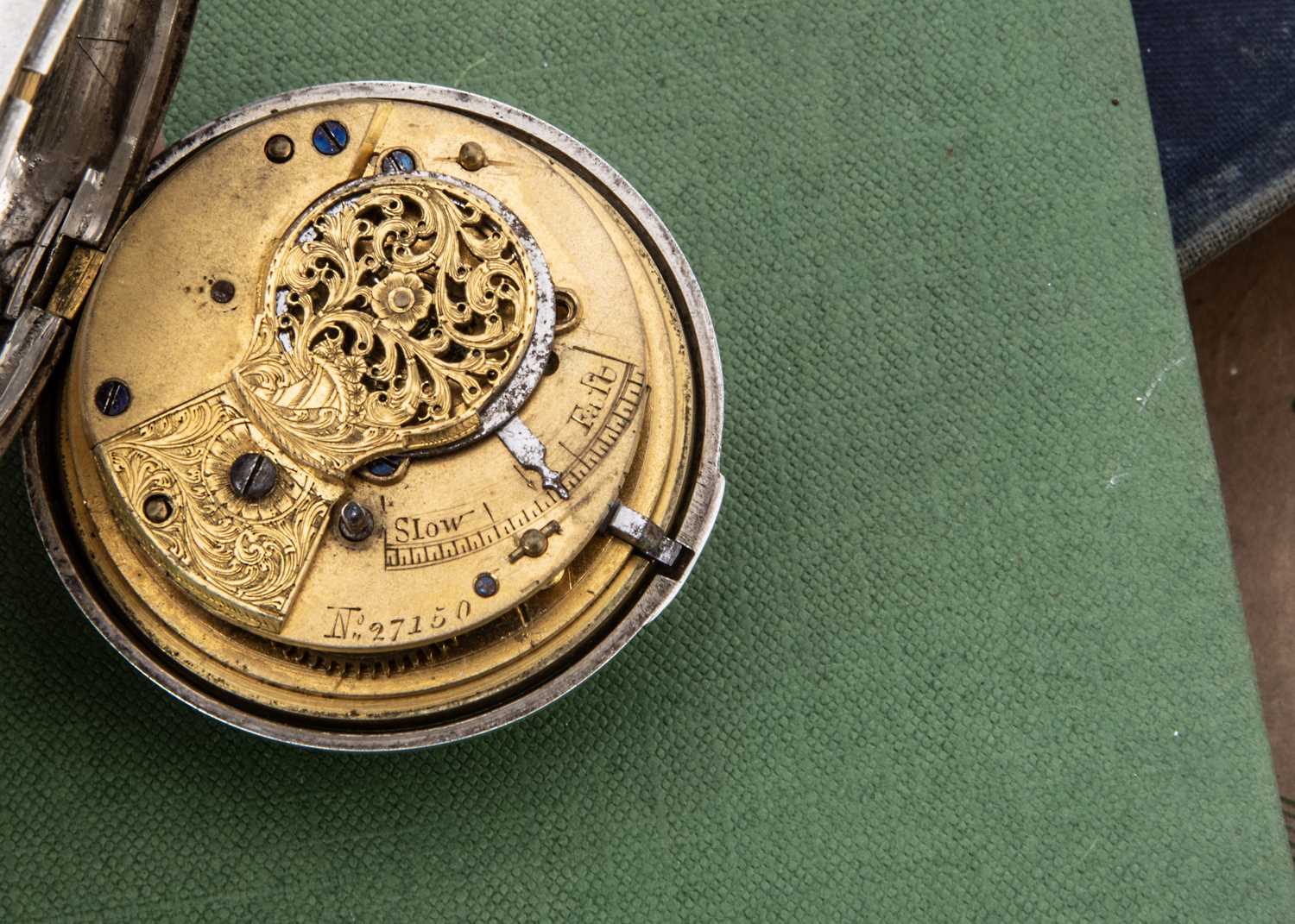 A first half of 19th Century silver pair cased watch, - Bild 3 aus 4