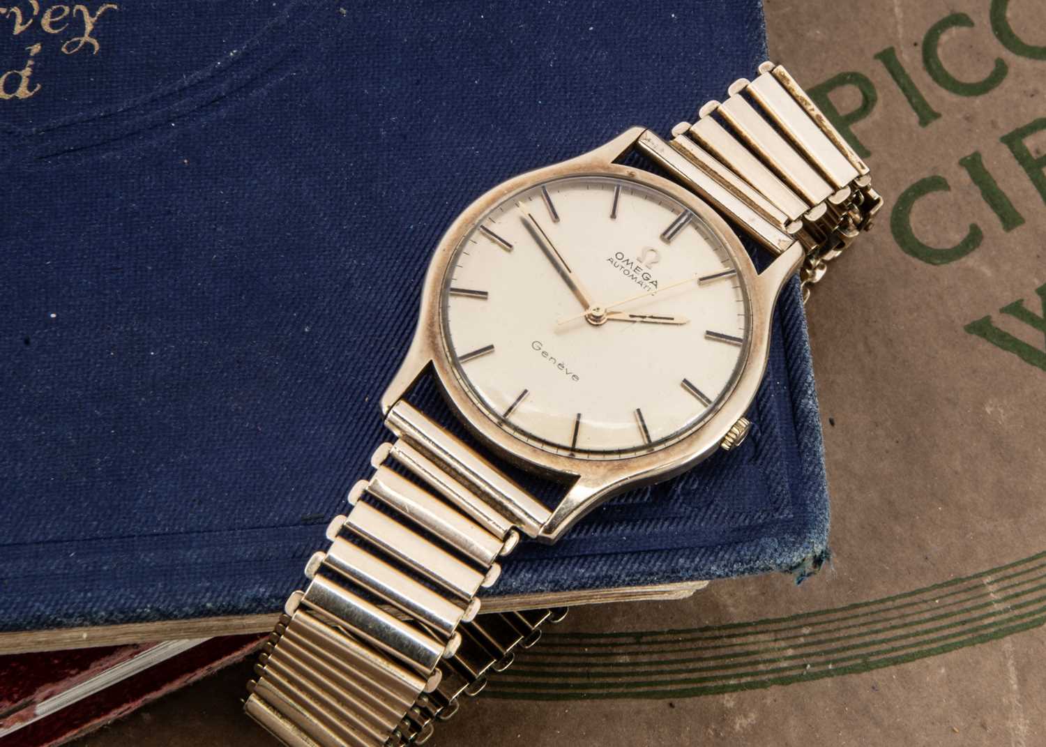A late 1960's Omega gold automatic presentation wristwatch,