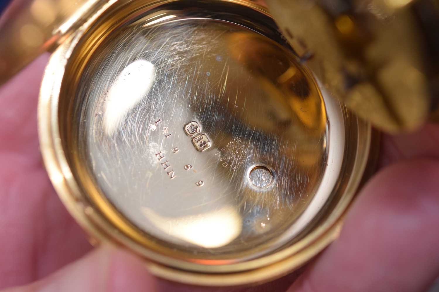 An early Victorian 18ct gold open face pocket watch, - Bild 7 aus 10