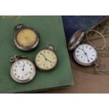 A Victorian silver full hunter pocket watch,