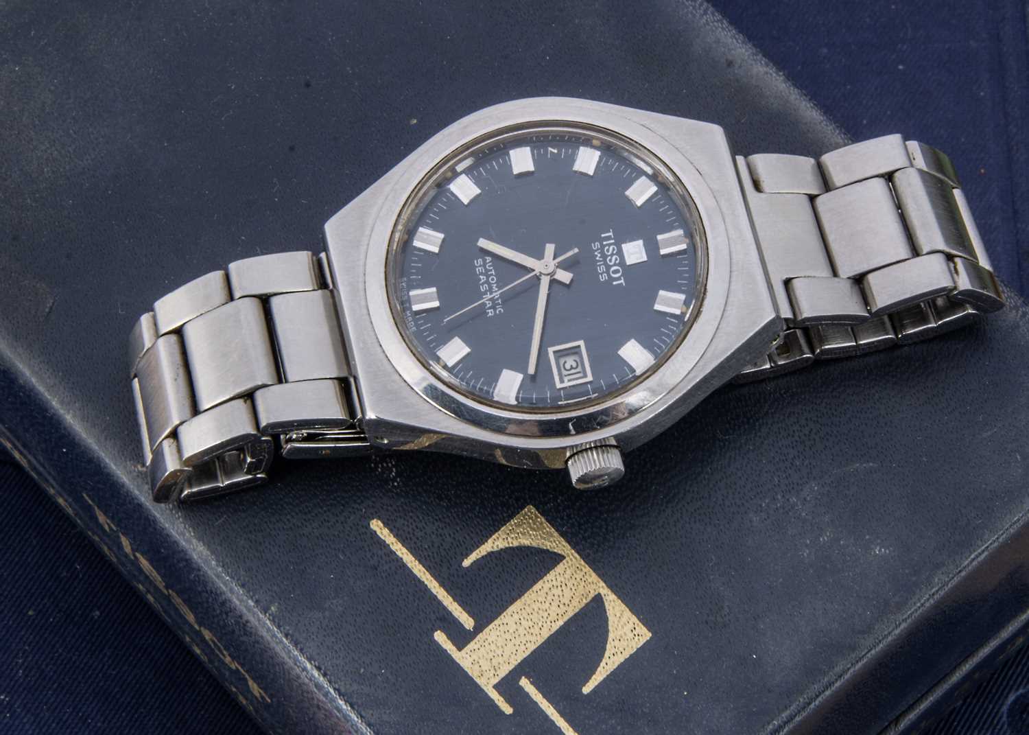 A Tissot automatic Seastar stainless steel wristwatch,