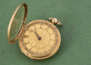 An early Victorian 18ct gold open face pocket watch by Dulin Conhill,