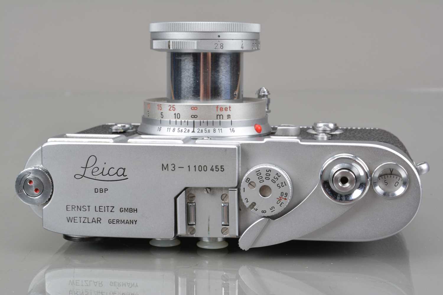 A Leitz Wetzlar Leica M3 Rangefinder Camera, - Image 3 of 3