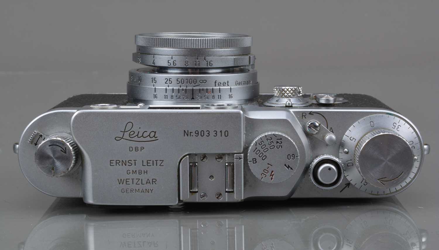 A Leitz Wetzlar Leica IIIg Rangefinder Camera, - Image 4 of 4