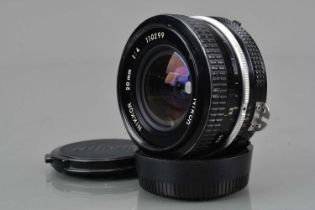 A Nikon Nikkor 20mm f/4 Ai Lens,