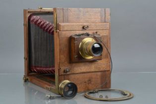 A Restored 17cm x 23¼cm Tailboard Camera,