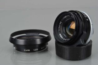 A Leitz Canada 35mm f/1.4 Summilux Lens,