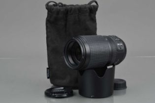A Nikon ED AF-S Nikkor 70-300mm f/4.5-5.6G VR Lens,