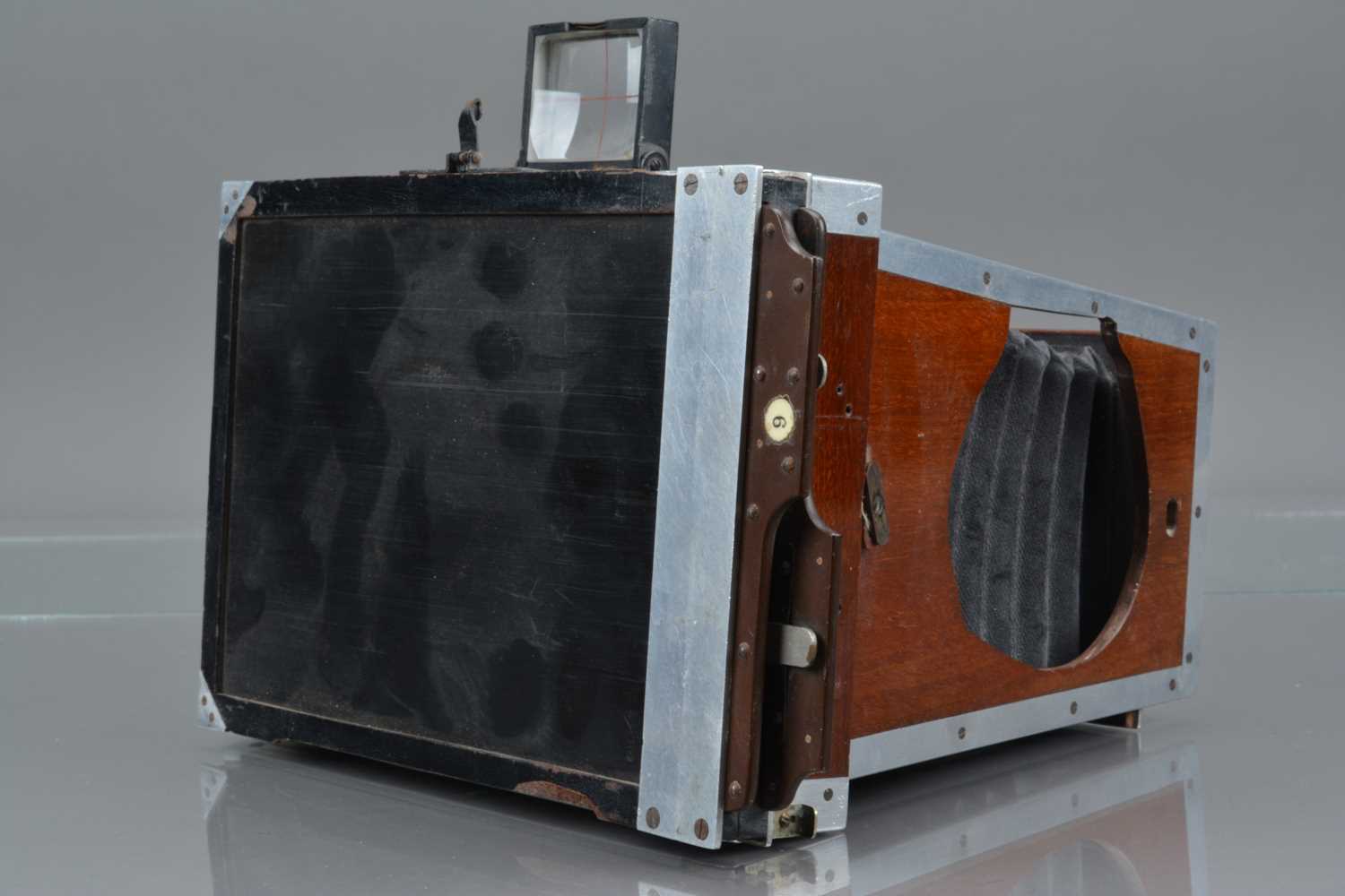 A Shew Co Aluminium Xit Half Plate Camera, - Image 2 of 3