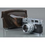 A Leitz Wetzlar Leica M3 Rangefinder Camera,