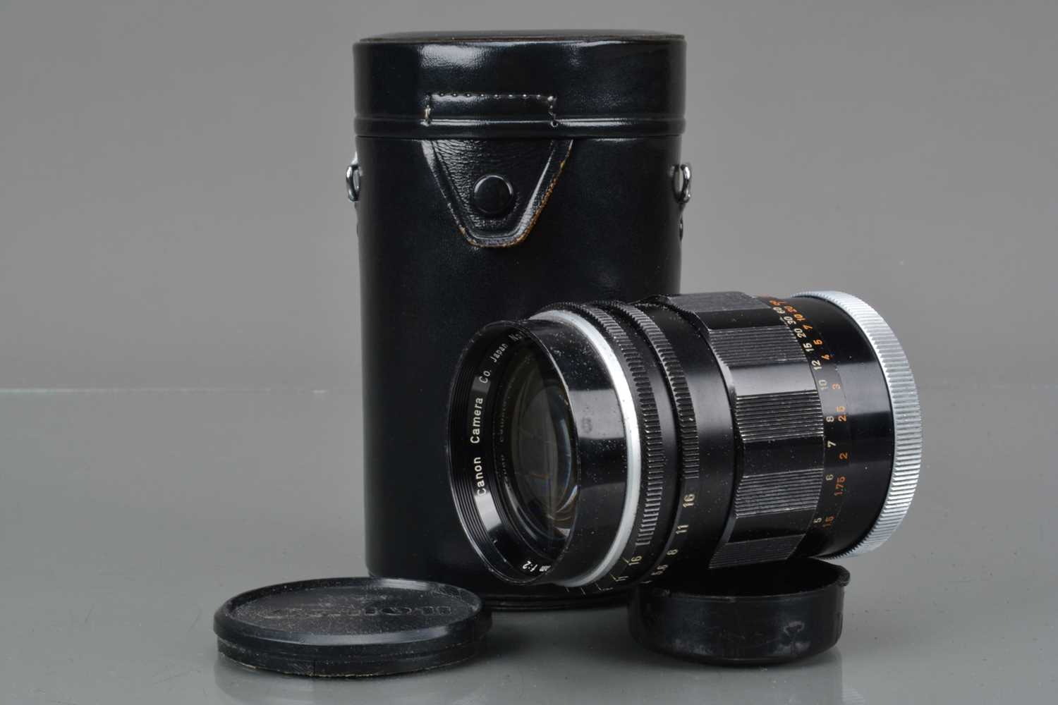 A Canon Super-Canomatic R 100mm f/2 Lens,