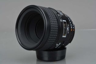 A Nikon AF Micro Nikkor 60mm f/2.8D Lens,