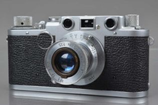 A Leitz Wetzlar Leica IIf Rangefinder Camera,