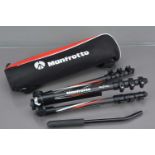 A Manfrotto Befree MKBFR4-BH Carbon Fiber Tripod,