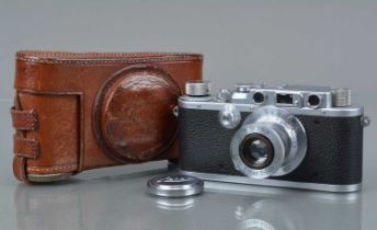 A Leitz Wetzlar Leica IIIa Model G Rangefinder Camera,