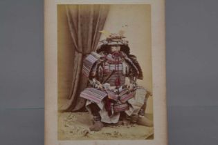 A Concertina Type Photo Album of Japanese Hand Coloured Albumen Prints,