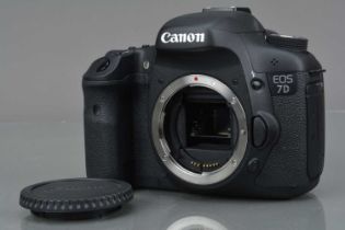 A Canon EOS 7D DSLR Camera Body,