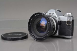 A Canon AV-1 SLR Camera,