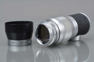 A Leitz Wetzlar 135mm f/4 Elmar Lens,