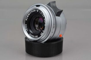 A Leica 35mm f/2 Summicron-M ASPH E39 Lens,