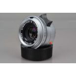 A Leica 35mm f/2 Summicron-M ASPH E39 Lens,