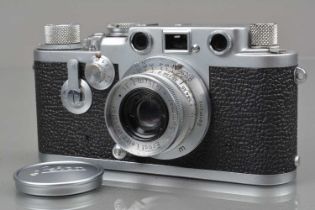 A Leitz Wetzlar Leica IIIf Rangefinder Camera,