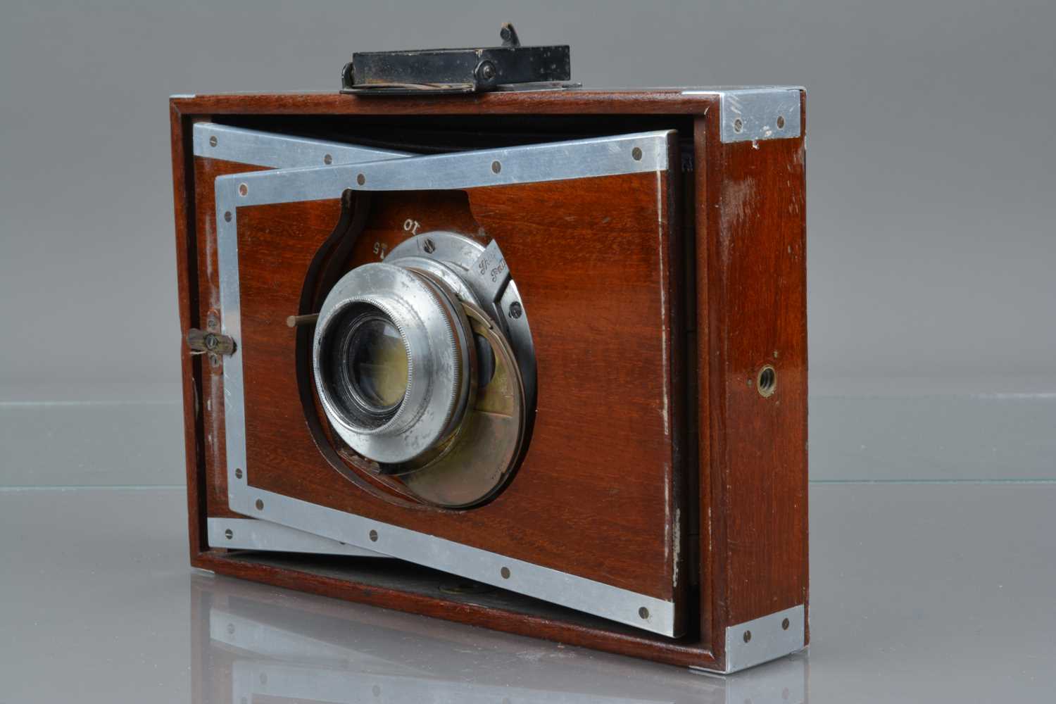 A Shew Co Aluminium Xit Half Plate Camera, - Image 3 of 3